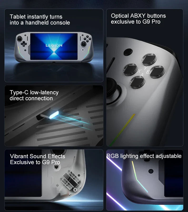 Lenovo Legion G9 Wireless Controller Features High-Precision Type-C Direct Connection, 200K Hall-Effect Joystick, Suitable for Y700 Third/Fourth Generation Type-C Low-Latency Direct Connection