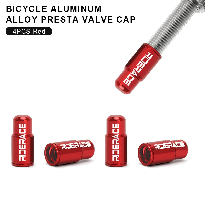 2/4/10Pcs Bicycle Tire Valve Cap Dustproof Lightweight Aluminum Alloy MTB Road Bike Tube Tyre Gas Nozzle Cover For FV Presta