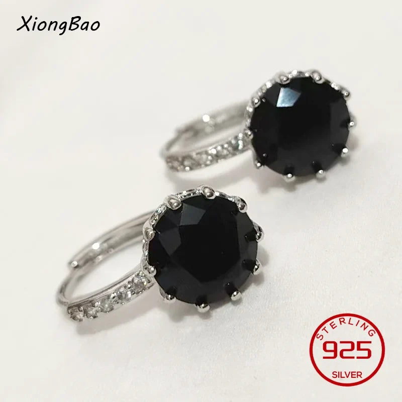 925 Sterling Silver Earrings New Women Elegant Temperament Sterling Anniversary Gift Fashion Jewelry Accessories Geometric Ears
