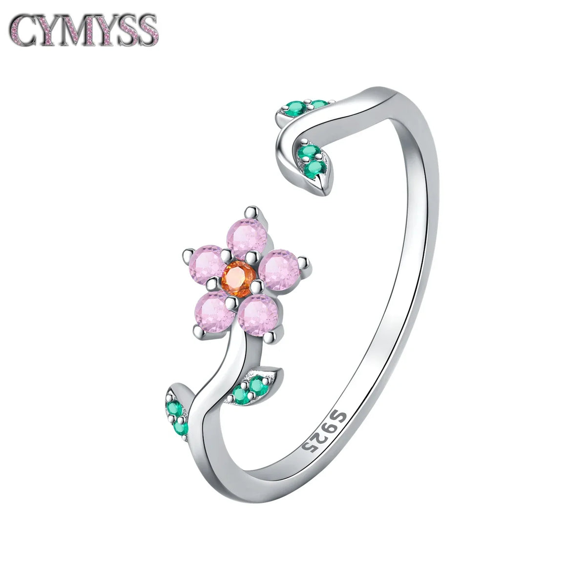 Original 925 Sterling Silver Open Ring Exquisite Panda Dolphin Adjustable Ring Original Daily Fine Jewelry Women Birthday Gifts