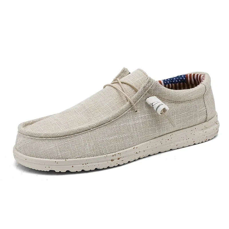 Men's Mesh Loafers Autumn Mens Vulcanized Shoes Breathable Lightweight Hiking Outdoor Sports Shoes Zapato Abierto Scarpa Aperta