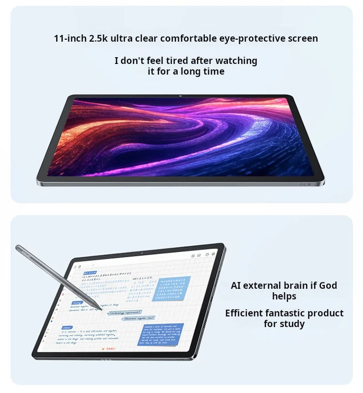 Lenovo Xiaoxin Tablet 11 (2025 Model) 11-inch Tablet PC, Student Tablet, 2-in-1 Pad, Official Genuine Product