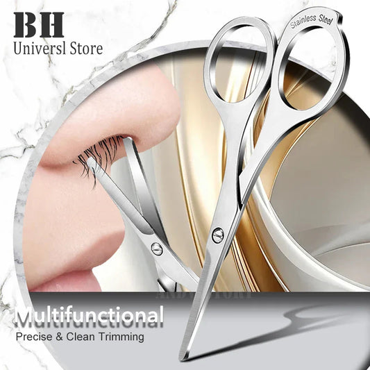 1Pc Nose Scissors Beauty Products Makeup Tool Hair Remover Nail Cuticle Round Tip Scissors Safe Health Nose Hair Scissors