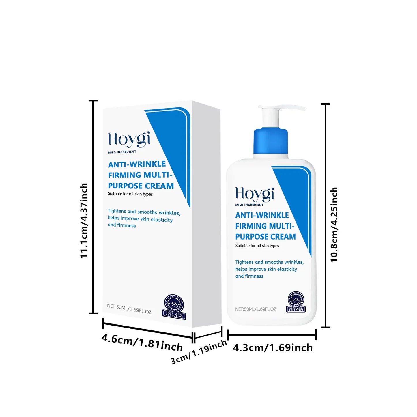 Hyaluronic Acid Cream Shrink Pores Anti Wrinkle Nourishing Hydrating Improve Dryness Remove Fine Lines Moisturizing Facial Cream