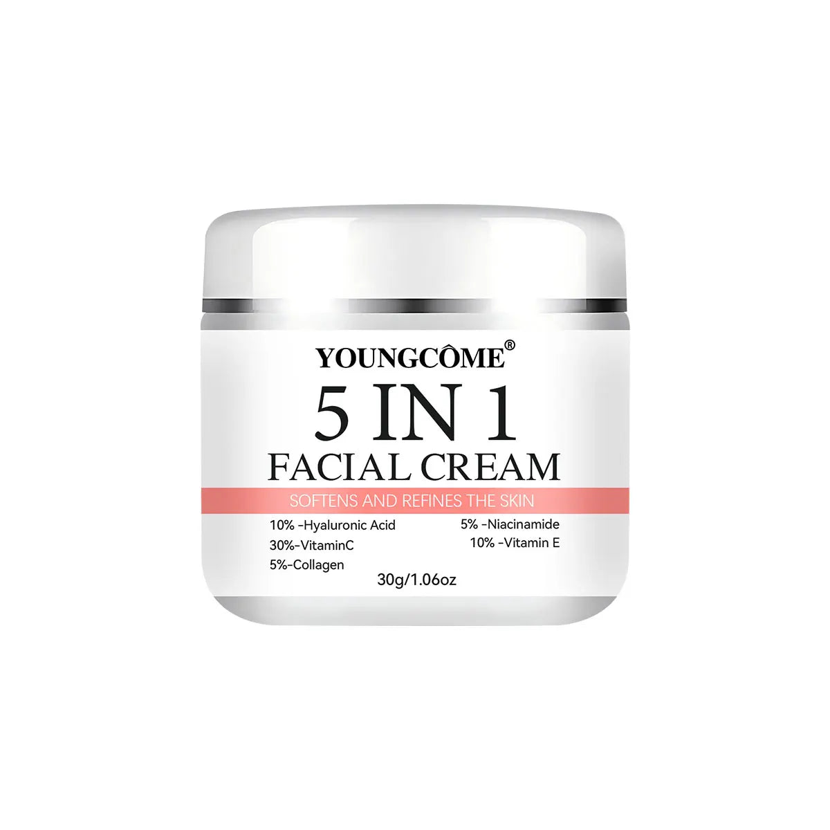 5 In 1 Fade fine lines Firming Face Serum Moisturizing brightning Vitamin C Hyaluronic Acid Facial Serum Shrink Pores Skin Care