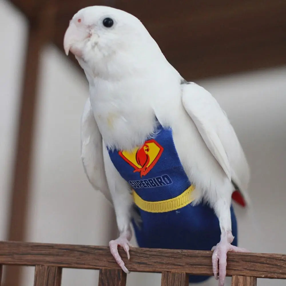 Soft For Parakeet Cockatiel Pigeons Adjustable Leakproof Cloth Parrot Diaper Birds Clothes Birds Flight Suit Parrot Urine Pants