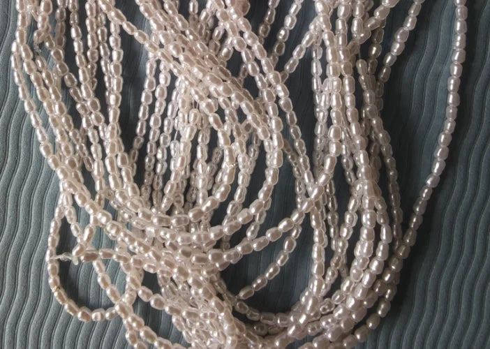 4.5 to 5.5 mm Irregular Baroque Imitation Pearl Semi-Finished Beads for Making Jewelry, DIY Necklacecklace Bracelet Accessories
