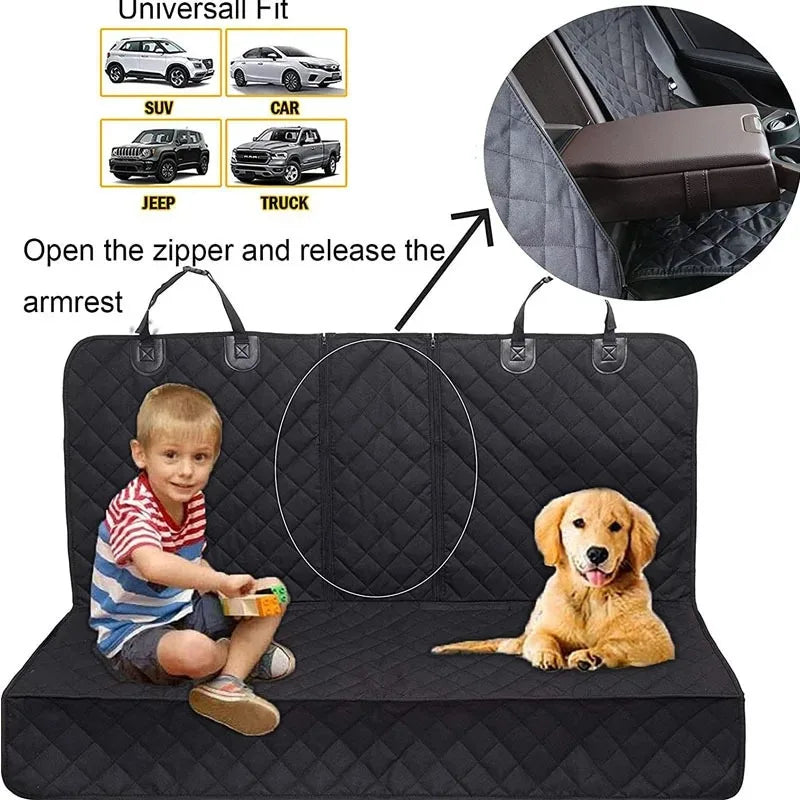 Dog Car Seat Cover, 100% Waterproof Car Pet Mat, Pet Car Mat, Rear Waterproof Car Dog Mat, Anti Dirty Pet Car Mat  Dog Car Seat