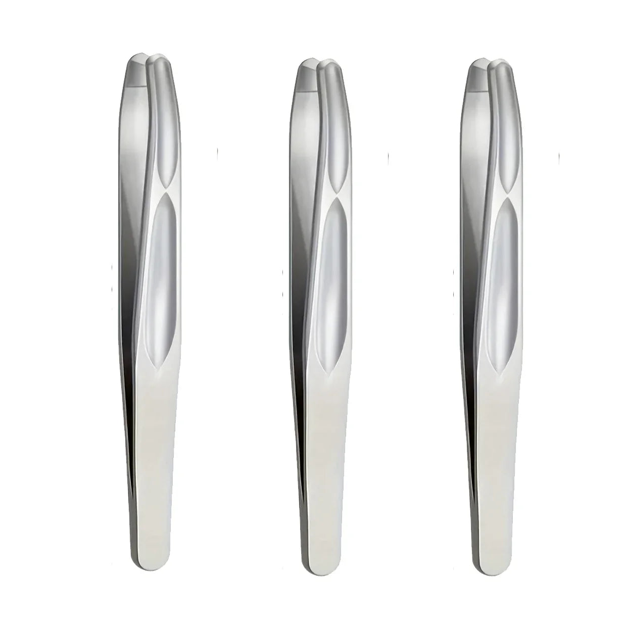 Premium Round Head Tweezers for Eyebrow & Facial Hair Removal Seamless Clips Short Hair Precision Beard Clip