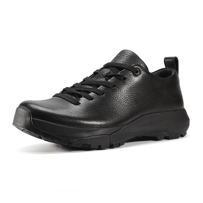 Men Sports Running Shoes Outdoor Walking Soft Casual Sneakers Fashion Designer Genuine Leather Sneaker Waterproof Shoes Men