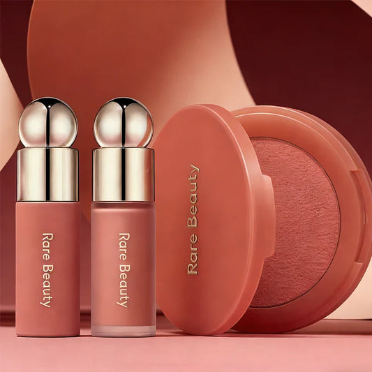 Rare Beauty New Product Frost-to-powder Mashed Potato Matte Air Cushion Blush Cream Liquid Blush Long-lasting Lipstick Lip Gloss