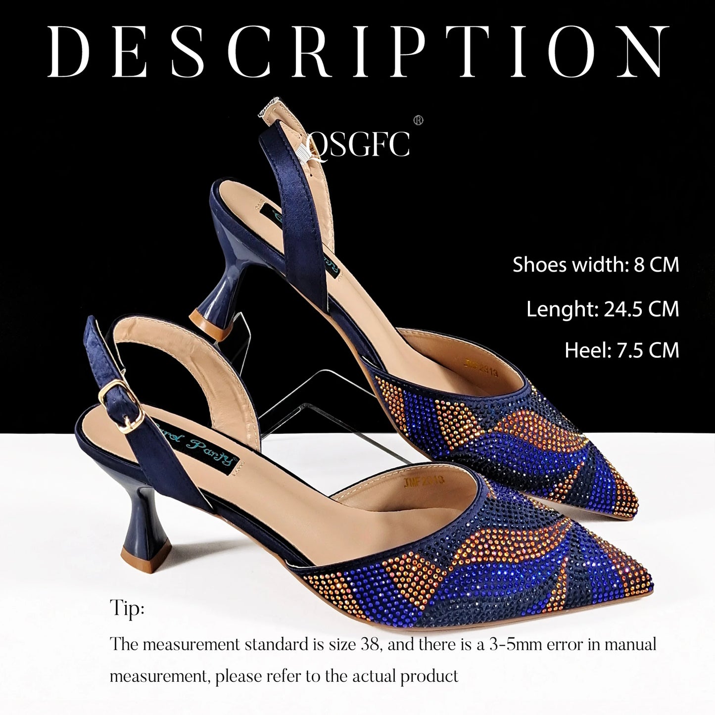 Festive Elegance:High Quality Women's Pumps Fashion Design For Nigeria Wedding Party Ladies Shoes Spot Goods