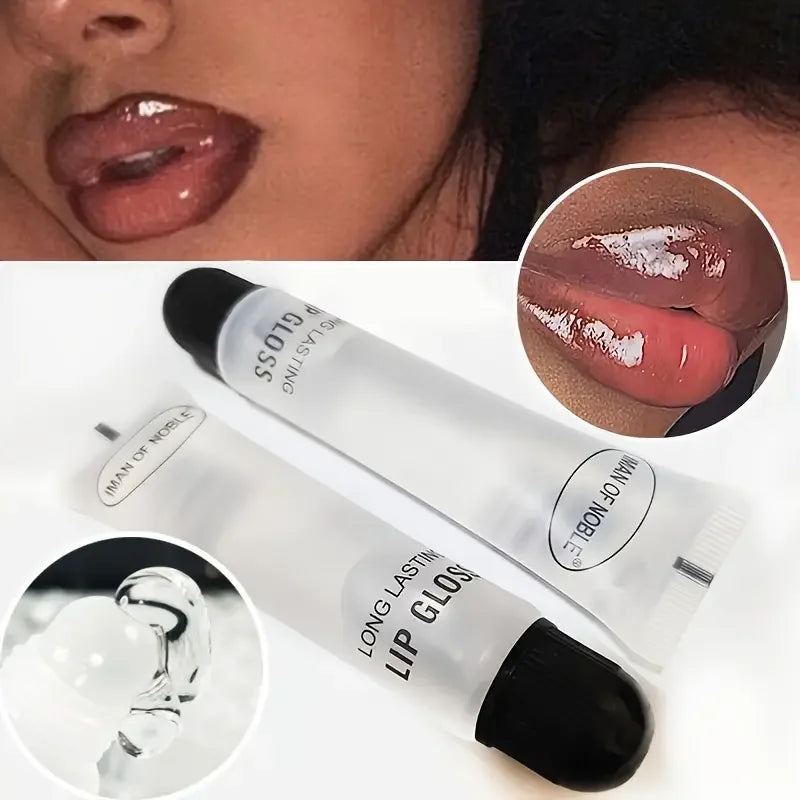 Hydrating 18ml Lip Gloss Moisturizing Lip Oil for Plump, Glossy Lips, Lightens Fine Lines, Suitable for All Skin Types Makeup
