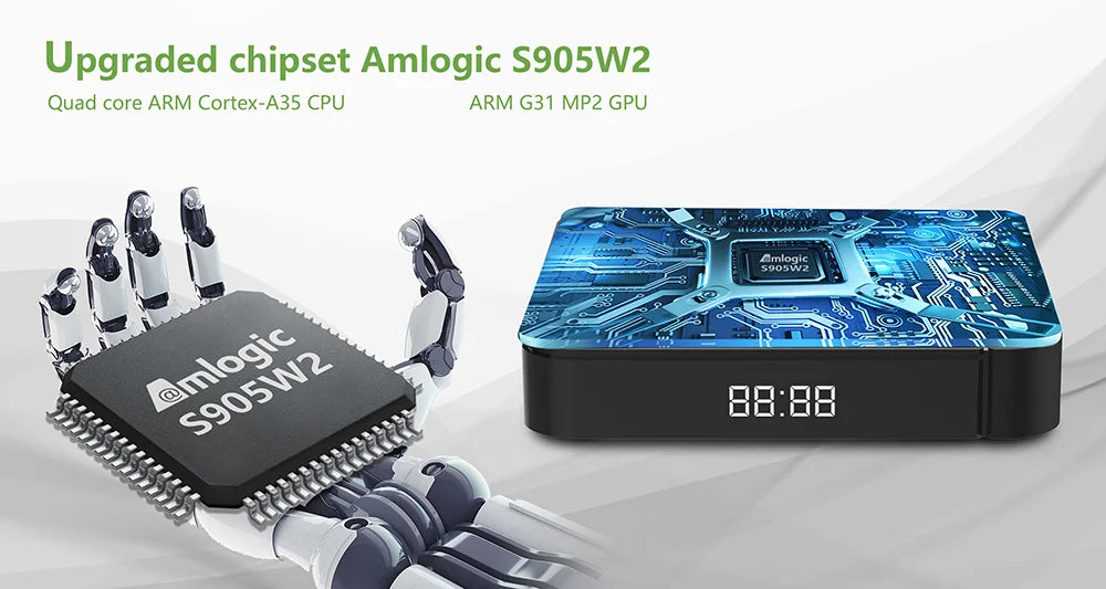 Tanix W2 Smart TV Box Android 11 Amlogic S905W2 4GB 64GB Support AV1 Dual Wifi  Media Player TVBOX Set Top Box 32GB 2GB 16GB