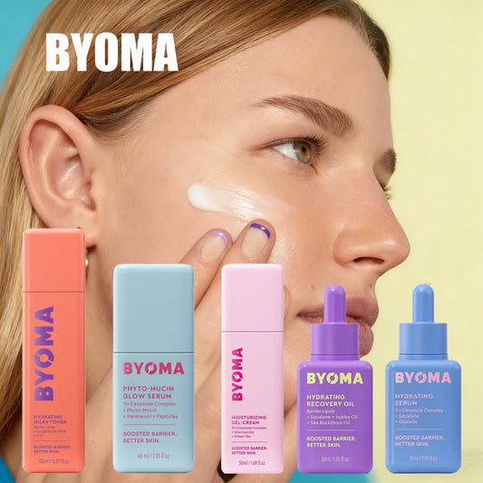 BYOMA Phyto-Mucin Glow Serum Luxury Facial Oil Deeply Hydrates And Repairs The Skin Barrier Tri-Ceramide Complex Peptides