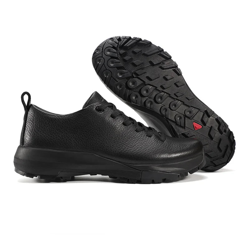 Men Sports Running Shoes Outdoor Walking Soft Casual Sneakers Fashion Designer Genuine Leather Sneaker Waterproof Shoes Men