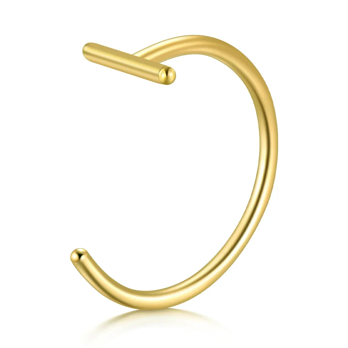 1PCS Fake Piercing Lip Rings Nose Nostril Ring Septum Clip On Mouth Ring Fake Piercing Body Clip Hoop