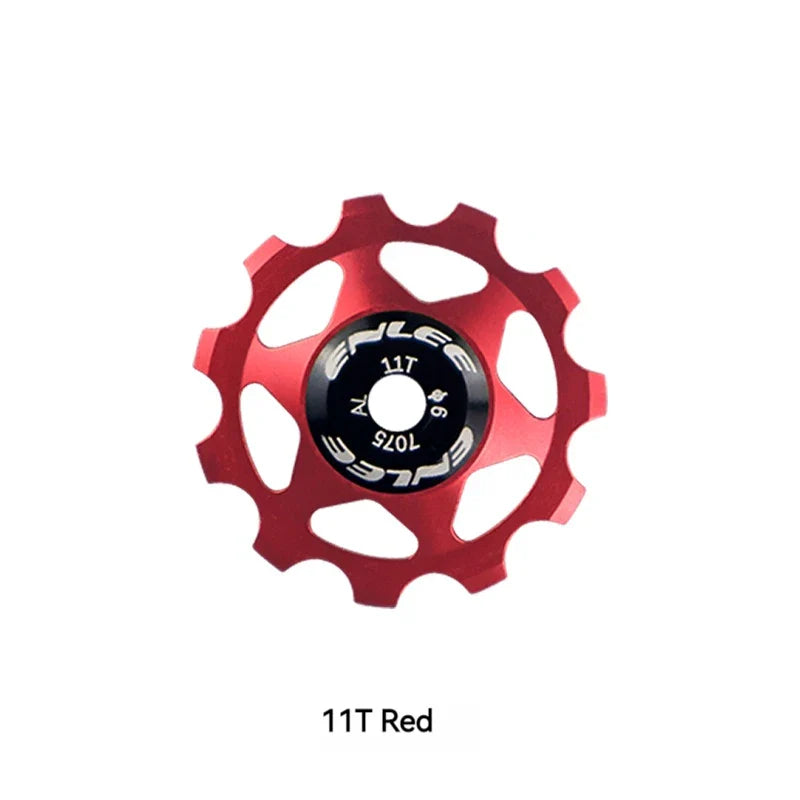 ENLEE Bike Aluminum Alloy Guide Wheel Pulley Rear Derailleur 11T 13T Guide MTB Ceramic Bearing Jockey Wheel For 4/5/6MM