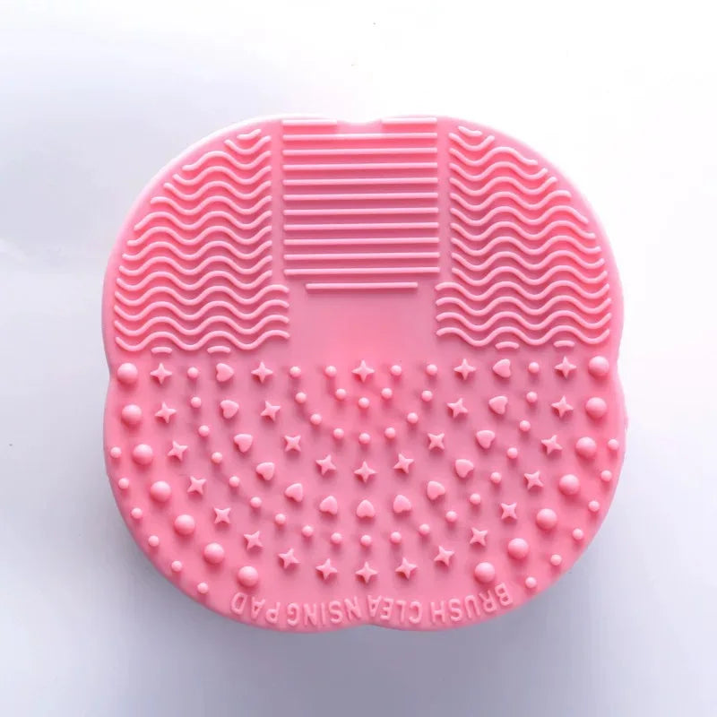 Silicone Makeup Brush Cleaner Folding Powder Puff Cleaning Bowl Eyeshadow Brushes Washing Soft Mat Beauty Tools Scrubber Box