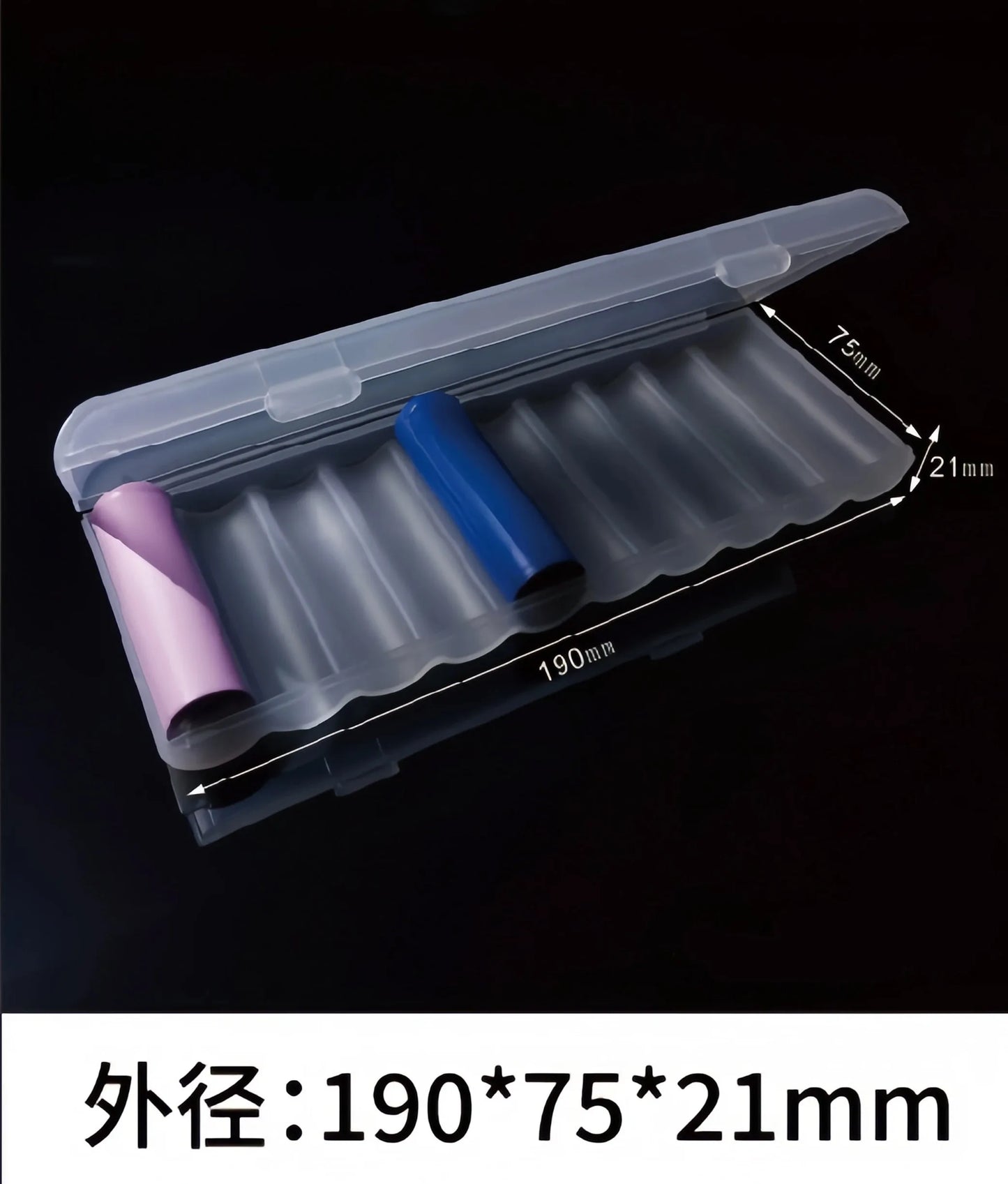 10 Slot Battery Storage Box Transparent 1PCS Battery Storage and Organizing Box for AAA/AA Plastic Battery Organizer Accessories