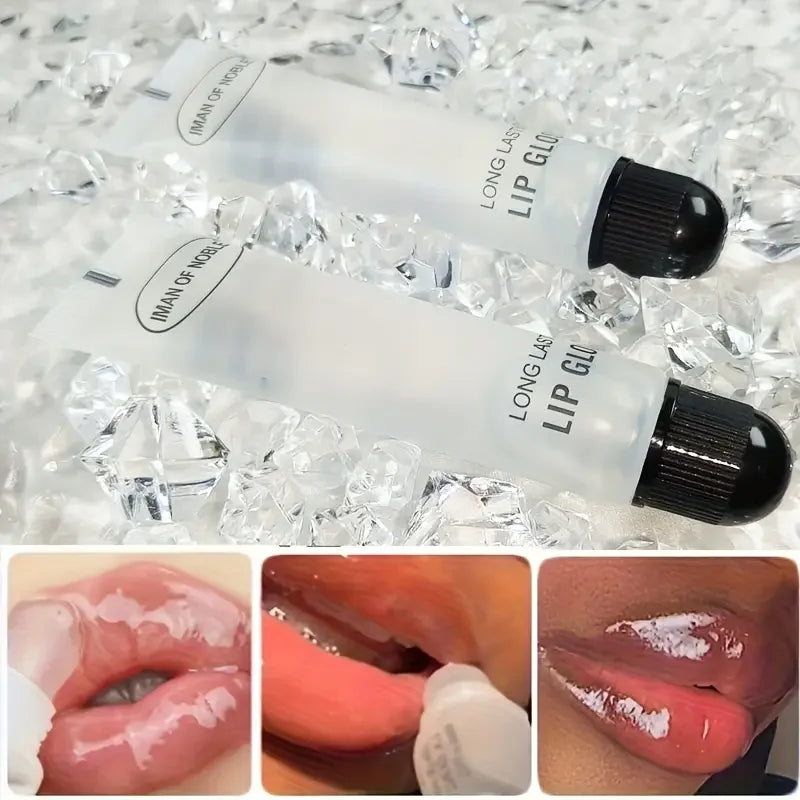 Hydrating 18ml Lip Gloss Moisturizing Lip Oil for Plump, Glossy Lips, Lightens Fine Lines, Suitable for All Skin Types Makeup