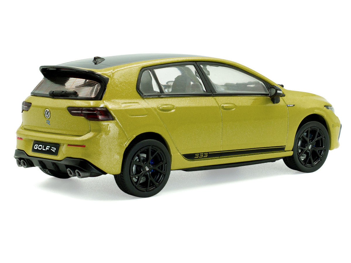2023 Volkswagen Golf R 333 Limited Edition Lime Yellow Metallic with Black Top 1/43 Diecast Model Car by Solido