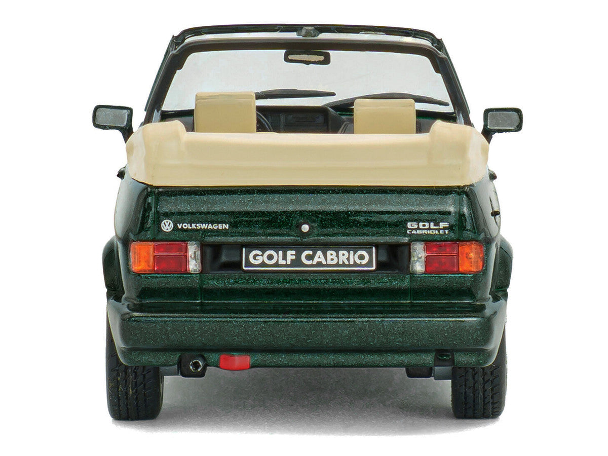 1992 Volkswagen Golf Cabrio Classic Line Classic Green Metallic 1/43 Diecast Model Car by Solido
