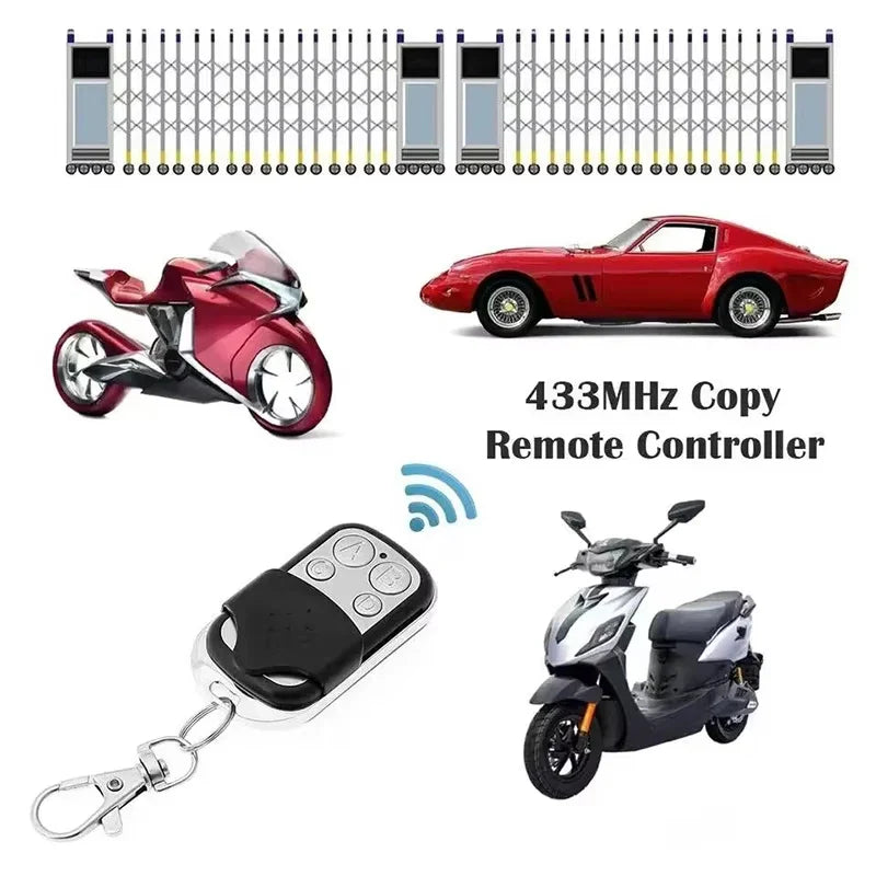 1/5/10PCS 4 Buttons 433MHZ Door Opener Remote Control Clone Fixed Learning Rolling Code Duplicator Garage Universal Garage