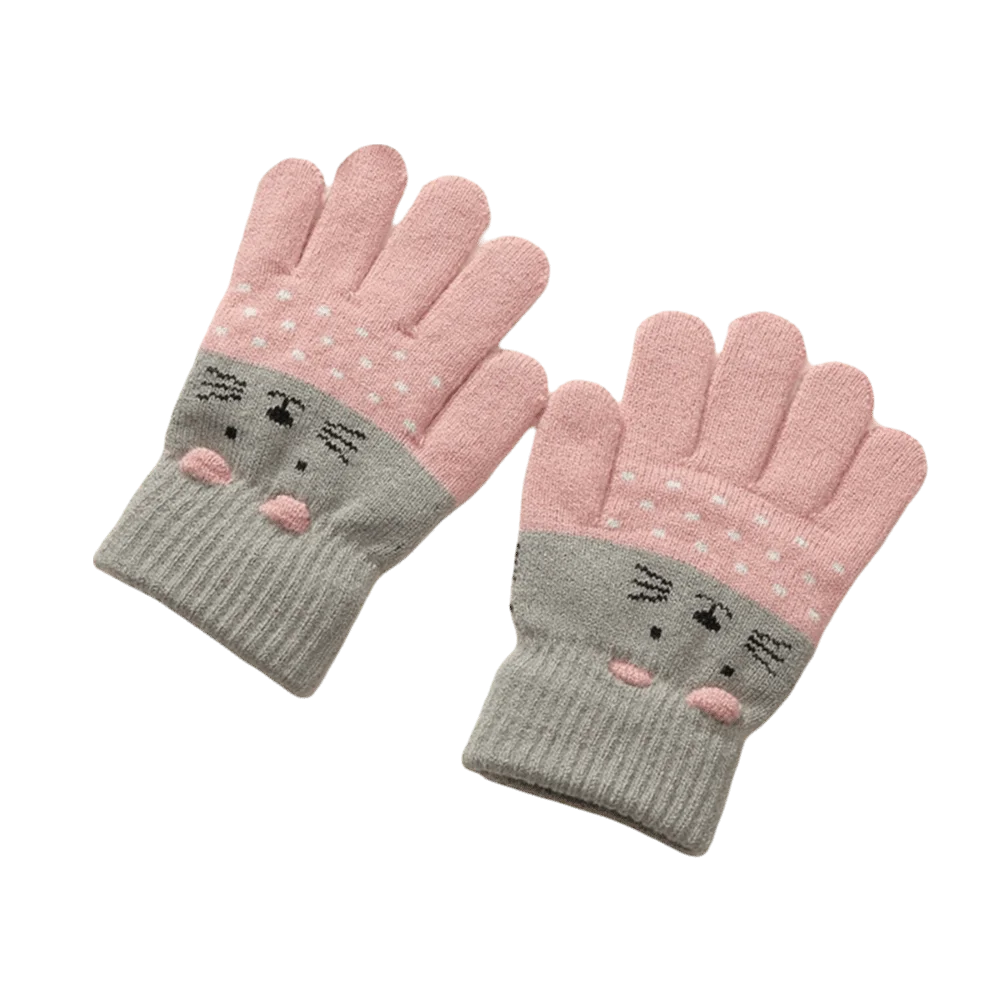 3- 10Years Old Fashion Warm Winter Gloves Coldproof Candy Color Children Mittens Soft Elastic Gloves Outdoor