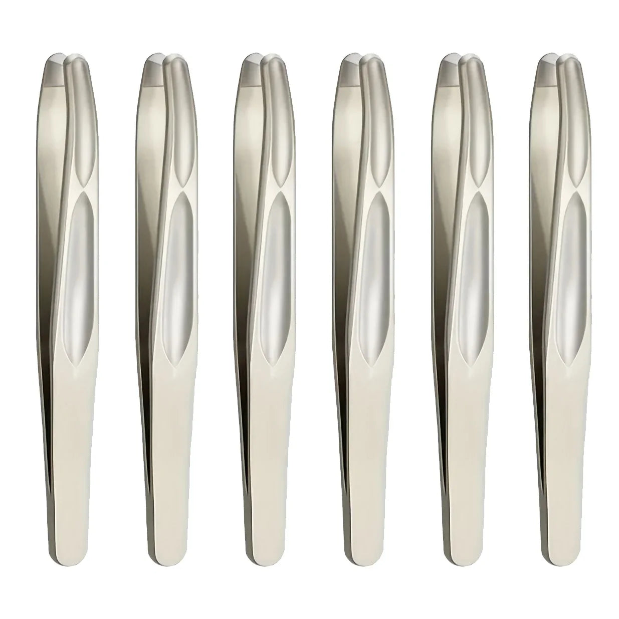 Premium Round Head Tweezers for Eyebrow & Facial Hair Removal Seamless Clips Short Hair Precision Beard Clip