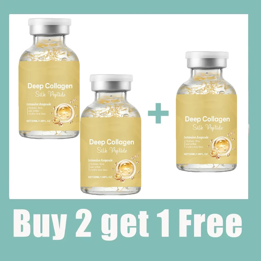 Silk Peptide Ampoule | Anti-Aging Serum with Collagen & 30 Peptide Complex for Intensive Lifting, Skin Tightening & Firming