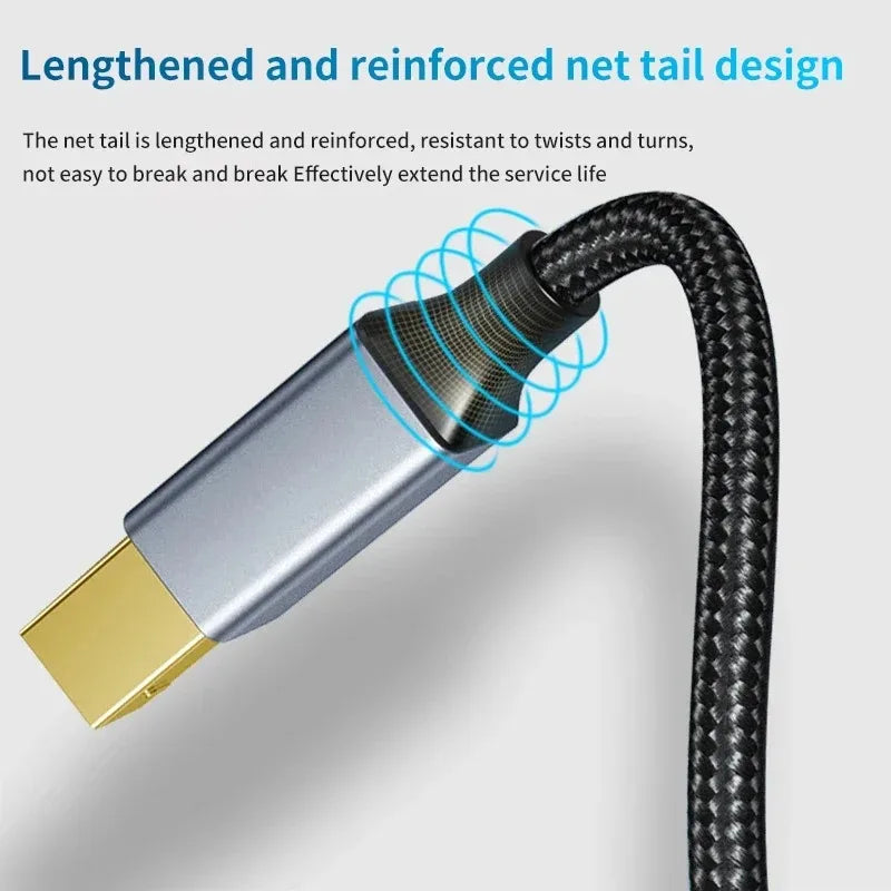 USB C to USB B 2.0 Printer Cable Electronic Organ Cable Type C USB B for Computer Laptop Phone to Fax Machine Scanner Universal