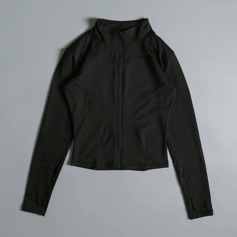 Women Long Sleeve Yoga Jacket for Peak Performance