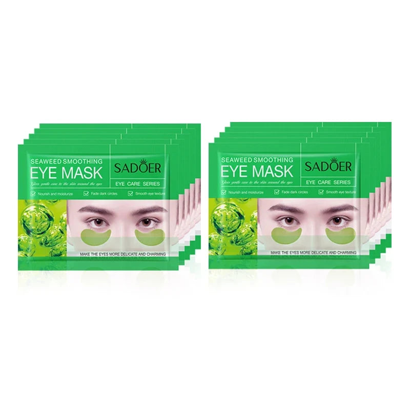 5/10/20 Pairs SADOER Crystal Collagen Eye Mask Anti Dark Circles Removal Eyes Bags Moisturizing Eye Patches for Eyes Skin Care