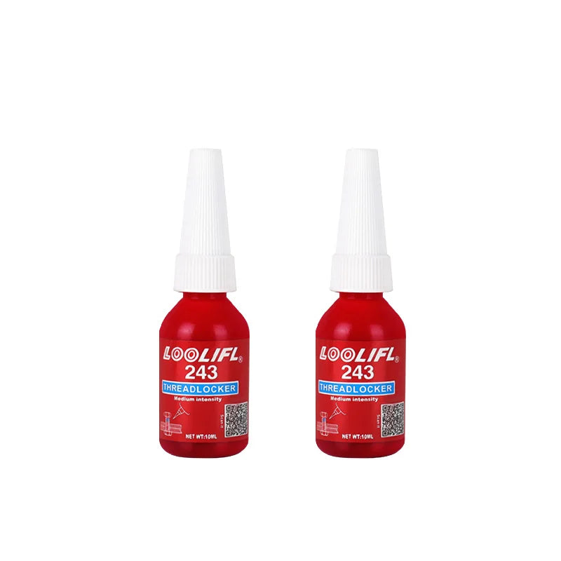 LOOLIFL Blue Thread Locker 243 Nuts-Bolts Locker, Screw Adhesive Lock Tight Seal Fasteners Anaerobic Curing Metal Glue,Rustproof