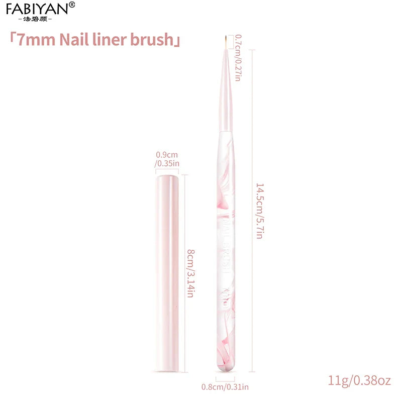 Nail Art Liner Brushes Elongated Lines Striping Drawing Painting Brushes For Manicure Beauty Salon Nails Products Manicure Tools