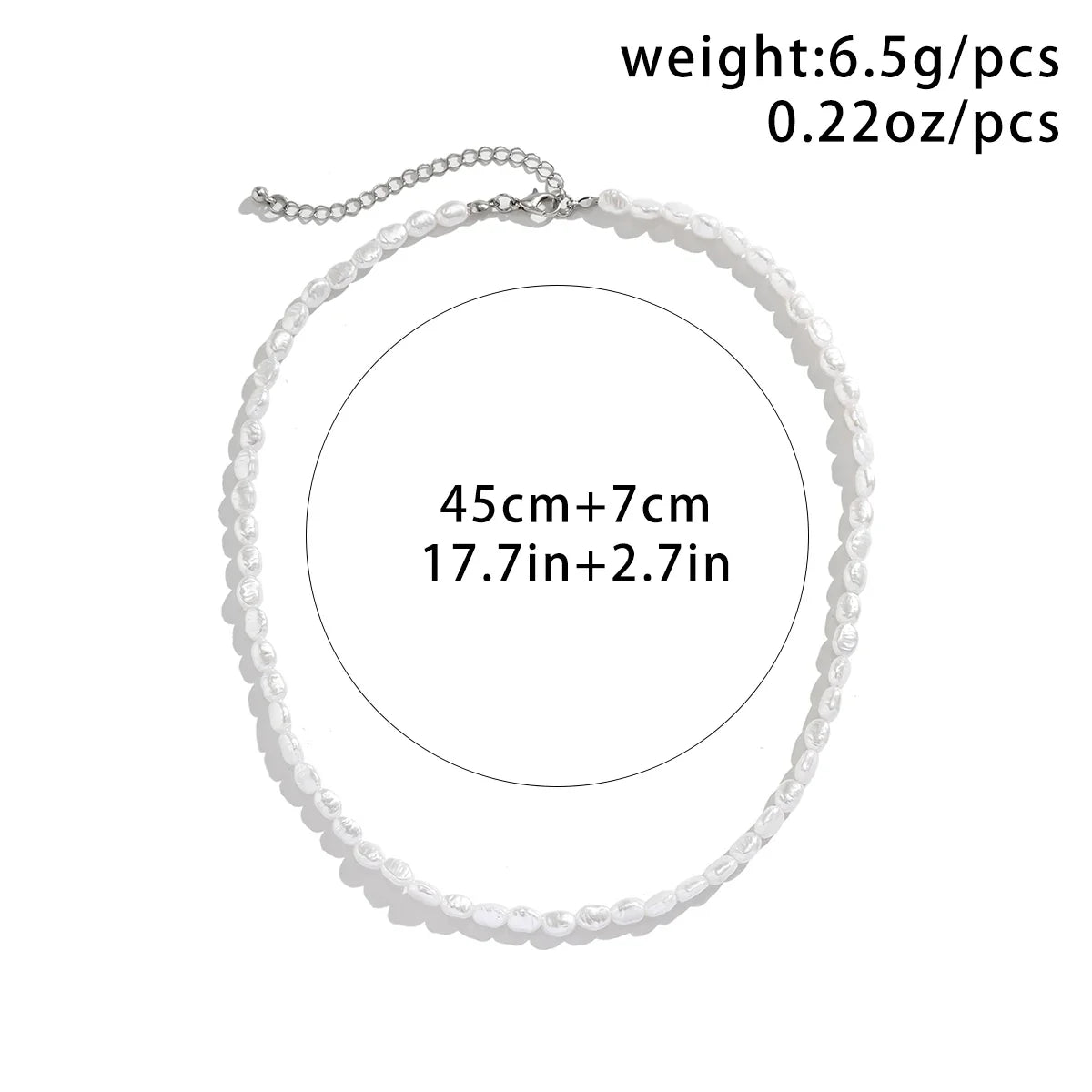 New Fashion Simple Faux Pearl Choker Necklace for Women Vintage Elegant Beaded Temperament Necklace Wedding Party Jewelry Gifts