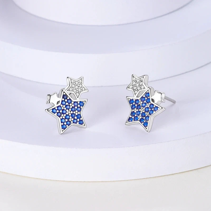 Original 925 Sterling Silver Colorful Cute Animal Pet Stud Earrings For Women Collocation For Girlfriend Birthday Gift