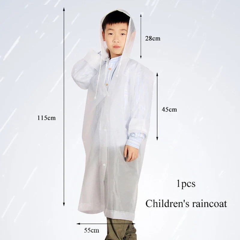 Raincoat Women Men Impermeable Thickened Waterproof Raincoat Tourism Outdoor Hiking Rain Poncho Raincoat Hooded Rain Coat