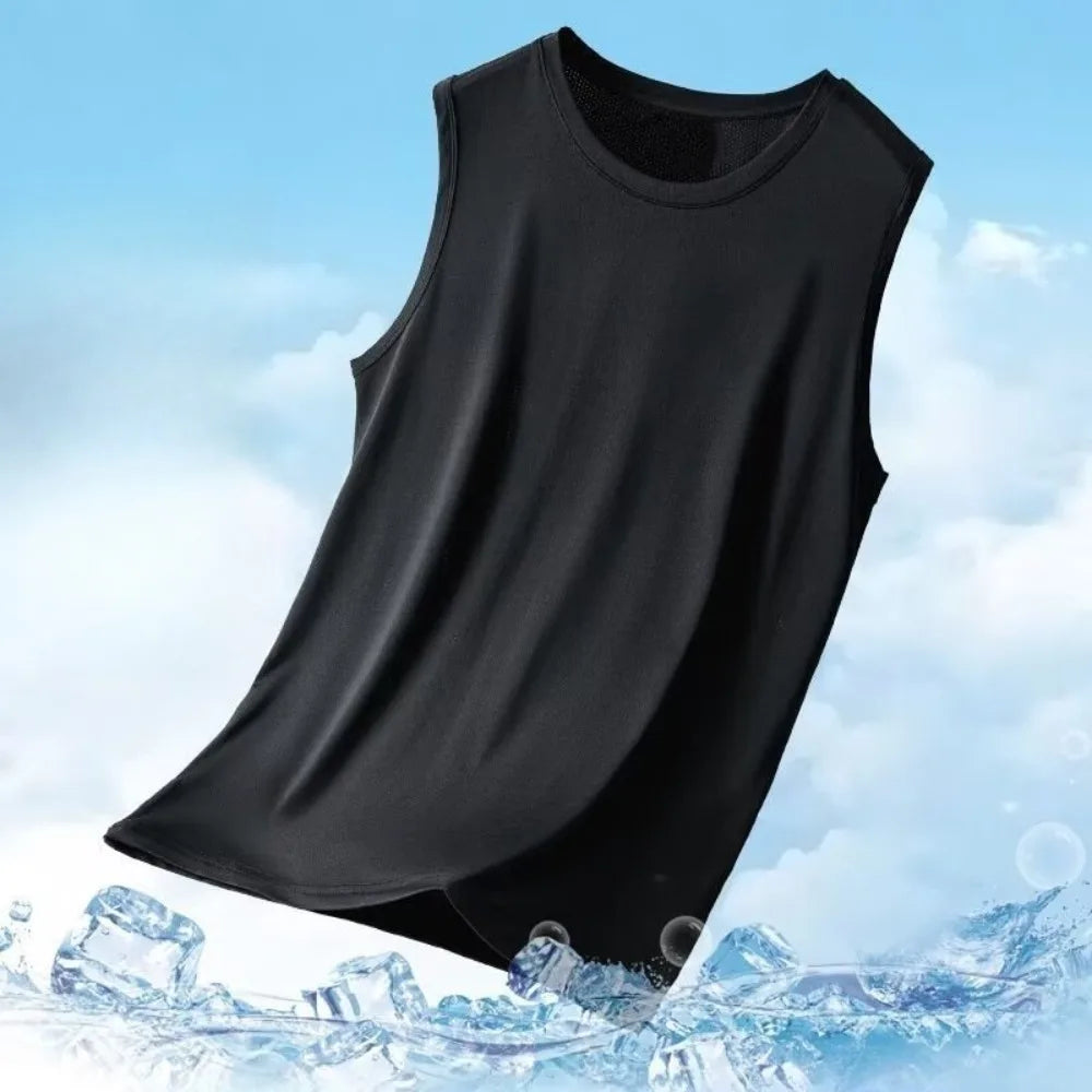 Men's mesh-backed sports vest - Lightweight summer sleeveless T-shirt - Casual and fashionable