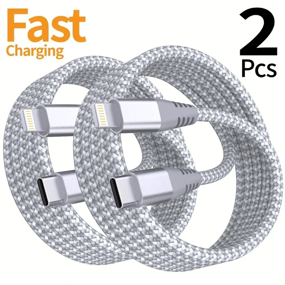 LAIHONEN 1 Pack MFi Certified USB C to Lightning Nylon Braided Fast Charging Cable 1M 2M 3M for iPhone 13 12 11 Pro Max