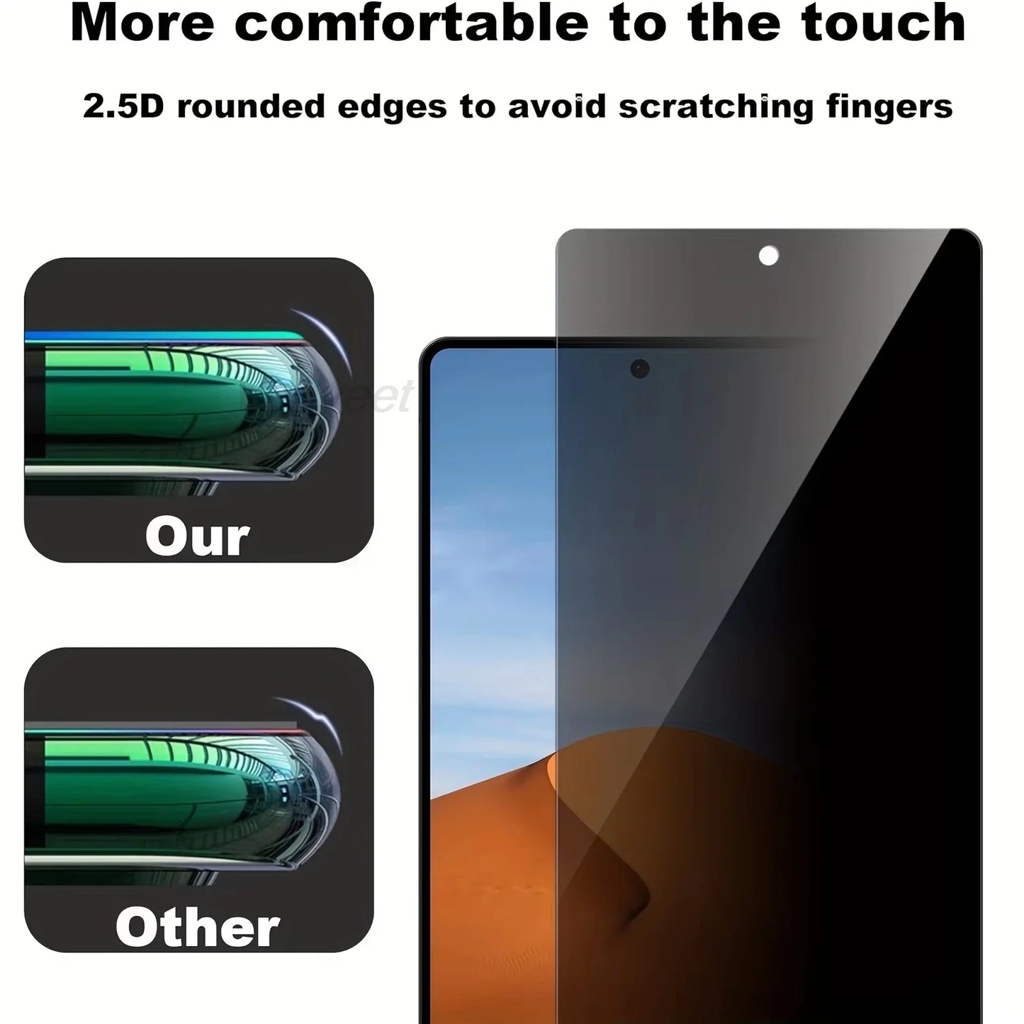 1PCS Anti-Spy Screen Protector For iPhone 17 Pro Max 16 15 14 13 12 11 X XS XR XsMax Air 6 7 8 Se Plus Privacy