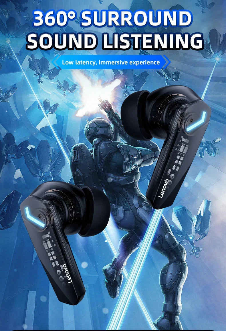 Choice Lenovo GM2 Pro Wireless Bluetooth Headset Gamer Earbuds Wireless Headphones Music Dual Mode Earbuds Music Sport Bluetooth