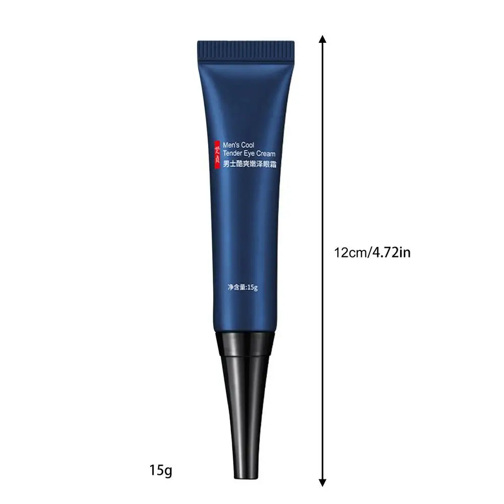 Men Eye Cream Caffeine Hyaluronate Cool Eye Gel Moisturizing Under Eye Cream For Dark Circles Puffiness Fine Lines Eye Care