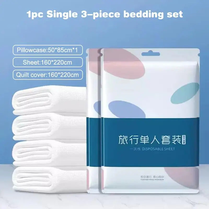Extra Thick Disposable Bedding Set for Surgery Hotel Guest Room Nonwoven  Sheet Duvet Cover Travel