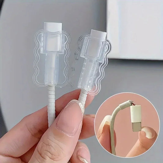 Data Cable Protector Sleeves,Anti-Breakage Cord Saver,Mobile Phone Accessory,Flexible Cord Management for School and Home