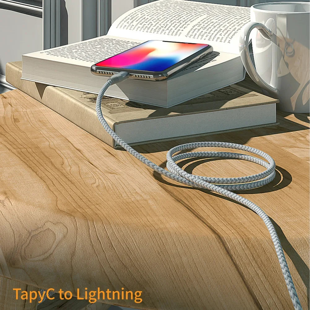 LAIHONEN 1 Pack MFi Certified USB C to Lightning Nylon Braided Fast Charging Cable 1M 2M 3M for iPhone 13 12 11 Pro Max