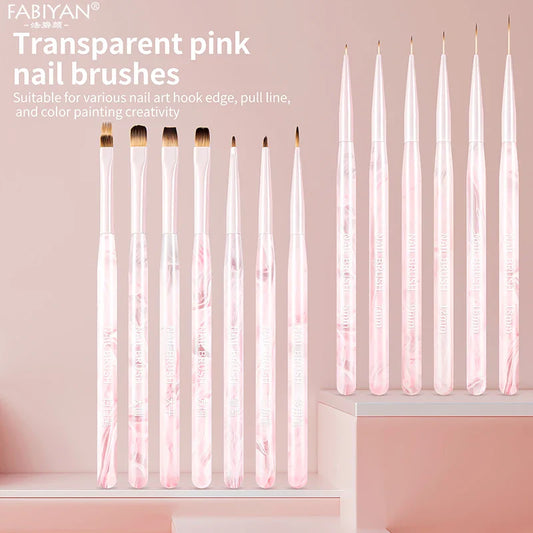 Nail Art Liner Brushes Elongated Lines Striping Drawing Painting Brushes For Manicure Beauty Salon Nails Products Manicure Tools