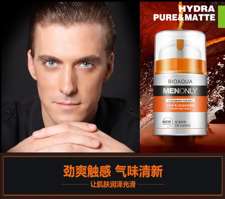 BIOAQUA Men Deep Hydrating Face Cream Moisturizing Oil-control Anti Wrinkle Essence Face Cream Facial Cream Skin Care