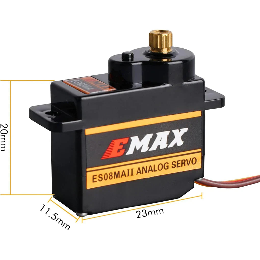 1-4PCS Emax ES08MA II Servo Motor SCX24 Servo 12g 15T Mini Metal Gear Servo for Axial SCX24 90081 Axi00006 Axi00002 Upgrades
